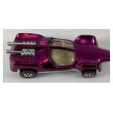 1969 REDLINE Hot Wheels "Mantis" Transparent Plum Purple With Button Super Nice Condition (Tab Missing On Button)