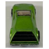 1969 REDLINE Hot Wheels "Tri-Baby" Transparent Aplple Green With Button Really Nice Condition