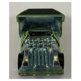 1969 REDLINE Hot Wheels "Tri-Baby" Transparent Aplple Green With Button Really Nice Condition