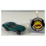 1969 REDLINE Hot Wheels "Maserati Mistral" Transparent Dark Aqua With Buttton Very Nice Condition