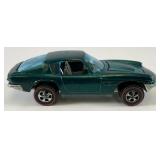 1969 REDLINE Hot Wheels "Maserati Mistral" Transparent Dark Aqua With Buttton Very Nice Condition