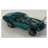 1969 REDLINE Hot Wheels "Maserati Mistral" Transparent Dark Aqua With Buttton Very Nice Condition