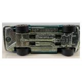 1969 REDLINE Hot Wheels "Maserati Mistral" Transparent Dark Aqua With Buttton Very Nice Condition