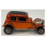 1968 REDLINE Hot Wheels "32 Ford Vicky Classic" Transparent Orange With Button Really Nice Condition