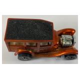 1968 REDLINE Hot Wheels "Classic 31 Ford Woodie" Transparent Orange With Button Nice Condition