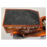 1968 REDLINE Hot Wheels "Classic 31 Ford Woodie" Transparent Orange With Button Nice Condition