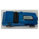 1970 REDLINE Hot Wheels "The Hood" Transparent Blue With Button Super Nice Condition
