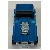 1970 REDLINE Hot Wheels "The Hood" Transparent Blue With Button Super Nice Condition