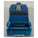 1970 REDLINE Hot Wheels "The Hood" Transparent Blue With Button Super Nice Condition