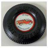 1970 REDLINE Hot Wheels "The Hood" Transparent Blue With Button Super Nice Condition