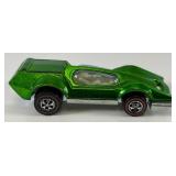 1970 REDLINE Hot Wheels "Bugeye" Transparent Green With Button Super Nice Condition