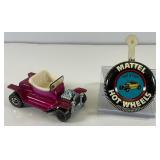 1968 REDLINE Hot Wheels "Hot Heap" Transparent Magenta With Button Very Nice Condition