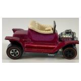 1968 REDLINE Hot Wheels "Hot Heap" Transparent Magenta With Button Very Nice Condition