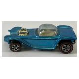 1968 REDLINE Hot Wheels "Beatnik Bandit" Transparent Baby Blue With Button Very Nice Condition