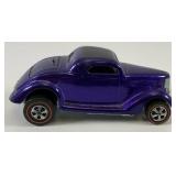1968 REDLINE Hot Wheels "Classic 36 Ford Coupe" Transparent Purple With Button Very Nice Condition