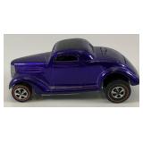1968 REDLINE Hot Wheels "Classic 36 Ford Coupe" Transparent Purple With Button Very Nice Condition