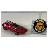 1969 REDLINE Hot Wheels "Peeping Bomb" Transparent Red With Button Nice Condition