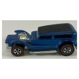 1969 REDLINE Hot Wheels "The Demon" Transparent Blue With Button Very Nice Condition