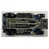 1969 REDLINE Hot Wheels "The Demon" Transparent Blue With Button Very Nice Condition