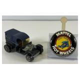 1969 REDLINE Hot Wheels "Paddy Wagon" Navy Blue With Button Nice Condition