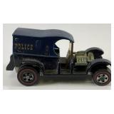 1969 REDLINE Hot Wheels "Paddy Wagon" Navy Blue With Button Nice Condition