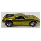 1970 REDLINE Hot Wheels "AMX/2" Transparent Yellow With Button Very Nice Condition