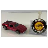 1970 REDLINE Hot Wheels "AMX/2" Transparent Red With Button Very Nice Condition