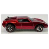 1970 REDLINE Hot Wheels "AMX/2" Transparent Red With Button Very Nice Condition