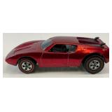 1970 REDLINE Hot Wheels "AMX/2" Transparent Red With Button Very Nice Condition