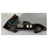 1968 REDLINE Hot Wheels "Ford MK IV" Transparent Dark Brown With Button Super Nice Condition