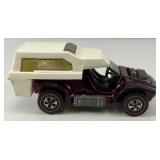 1969 REDLINE Hot Wheels "Power Pad" Transparent Dark Plum With Button Really Nice Condition