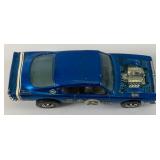 1969 REDLINE Hot Wheels "King Cuda" Transparent Blue With Button Very Nice Condition