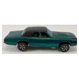 1967 REDLINE Hot Wheels "Custom T-Bird" Transparent Aqua With Button Nice Condition(Button Tab Missing)