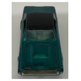 1967 REDLINE Hot Wheels "Custom T-Bird" Transparent Aqua With Button Nice Condition(Button Tab Missing)