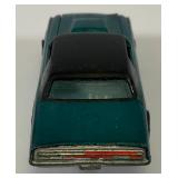 1967 REDLINE Hot Wheels "Custom T-Bird" Transparent Aqua With Button Nice Condition(Button Tab Missing)