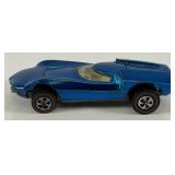 1968 REDLINE Hot Wheels "Turbofire" Transparent Blue With Button Nice Condition