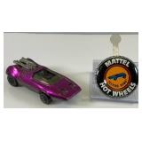 1969 REDLINE Hot Wheels "Peeping Bomb" Transparent Purple With Button Nice Condition