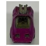 1969 REDLINE Hot Wheels "Peeping Bomb" Transparent Purple With Button Nice Condition