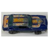 1969 REDLINE Hot Wheels "Mighty Maverick" With Button Custom Blue Fair Condition