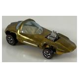 1967 REDLINE Hot Wheels "Silhouette" Transparent Gold Nice Condition