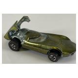 1968 REDLINE Hot Wheels "Turbofire" Transparent Lime Green Nice Condition