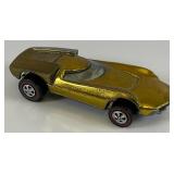 1968 REDLINE Hot Wheels "Turbofire" Transparent Gold Nice Condition