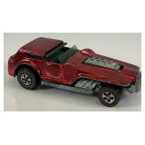 1970 REDLINE Hot Wheels "The Hood" Transparent Red Really Nice Condition