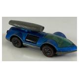 1970 REDLINE Hot Wheels "Rocket-Bye-Baby" Transparent Blue Nice Condition