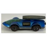 1970 REDLINE Hot Wheels "Rocket-Bye-Baby" Transparent Blue Nice Condition