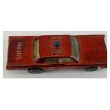 1968 REDLINE Hot Wheels "Fire Chief Cruiser" With Blue Light On Top Fair Condition