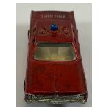 1968 REDLINE Hot Wheels "Fire Chief Cruiser" With Blue Light On Top Fair Condition