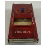 1968 REDLINE Hot Wheels "Fire Chief Cruiser" With Blue Light On Top Fair Condition
