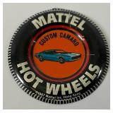 1967 REDLINE Hot Wheels "Custom Camero" Transparent Blue With Button Nice Used Condition (Button Tab Missing)