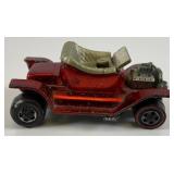 1968 REDLINE Hot Wheels "Hot Heap" Transparent Red With Button Nice Used Condition